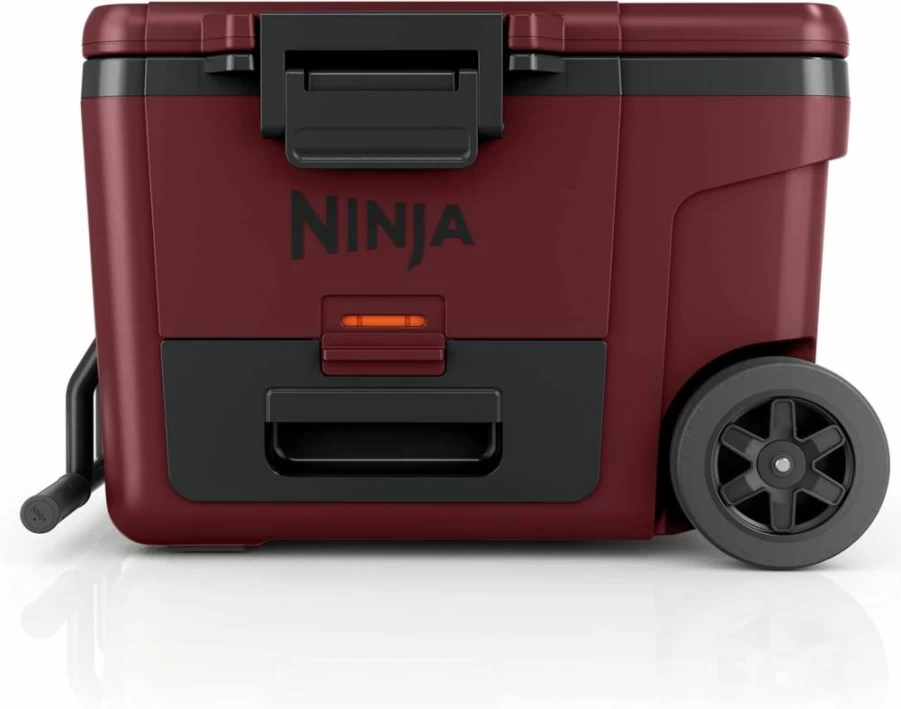 Ninja FB245GY FrostVault 45 Qt Wheeled Cooler with Temp Dry Storage Drawer - Long-Lasting Ice Retention for Camping, Beach & Outdoor Activities - Slate Gray