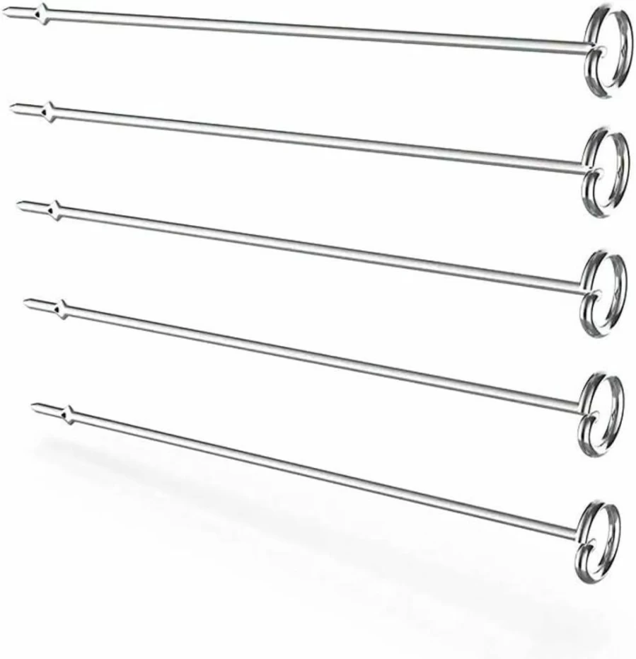 Ninja Foodi 5-Piece Medium Silver Kebab Skewer Set for Grill & BBQ