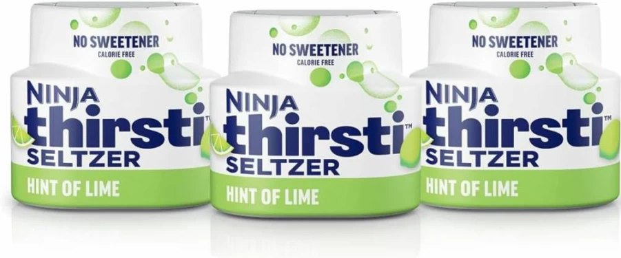 Ninja Thirsti Flavored Water Drops Variety Pack - Zero Calorie, Sugar-Free, Sweetener-Free Seltzer Drops for Sparkling Water, Makes 20 Drinks (12oz Each), Crisp & Refreshing Taste, 3-Pack WCFV1