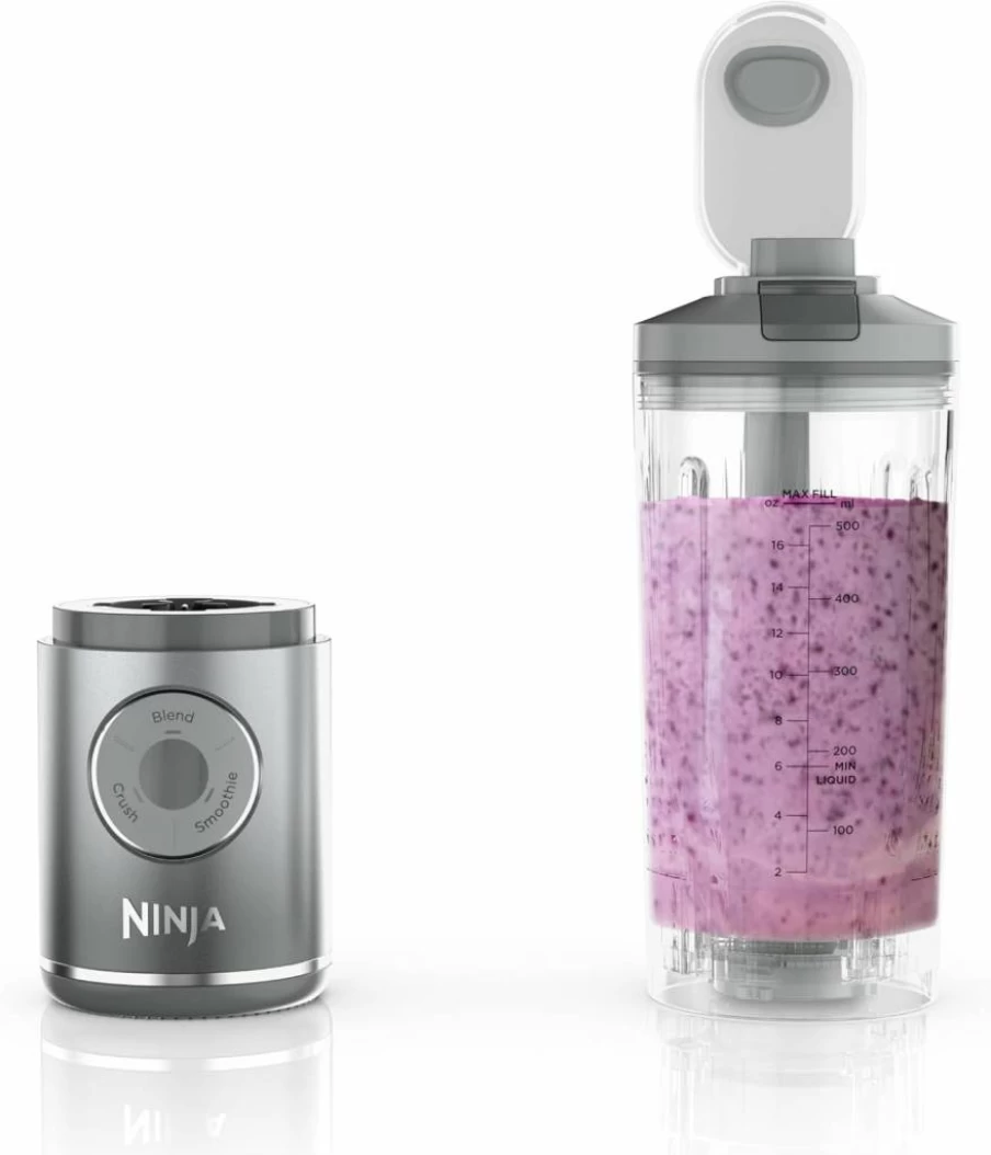 Ninja Blast Max Portable Blender - 22oz Cordless Personal Smoothie Maker with 3 Programs, Ice Crush, Twist & Go Technology, Dishwasher Safe Leakproof Navy Blender (Model BC251NV)