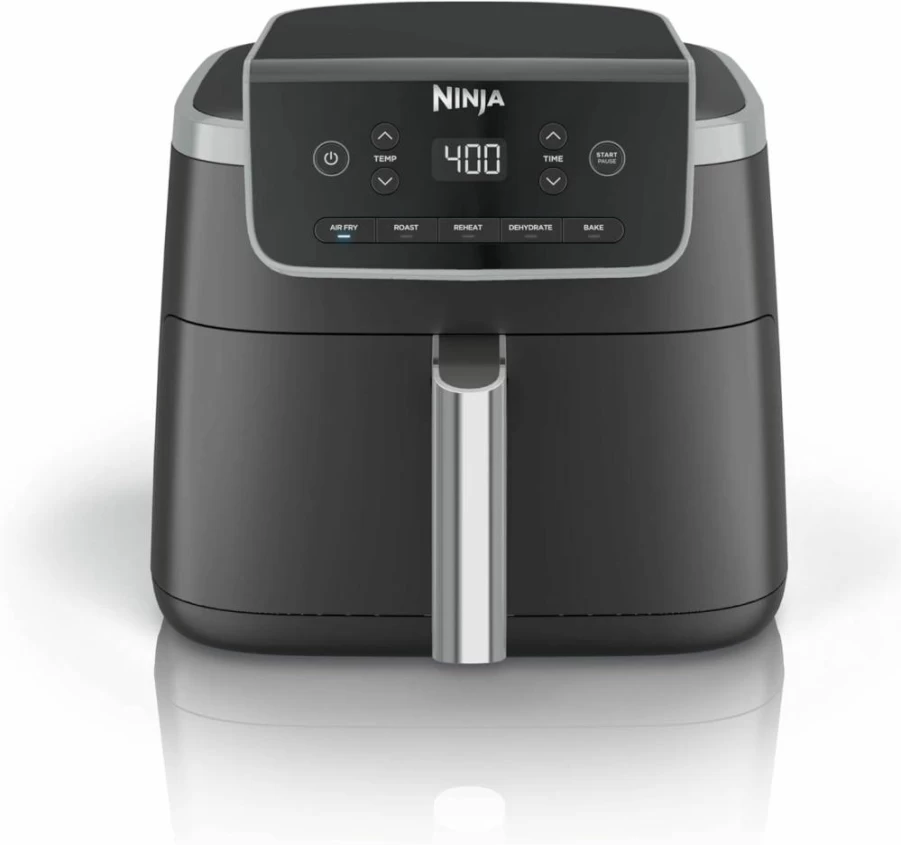 Ninja AF181 Air Fryer Pro XL 6.5 Quart 6-in-1 Countertop Oven with Max Crisp Technology, Air Fry, Roast, Bake, Reheat & Dehydrate, 450°F, Nonstick Basket & Crisper Plate, Grey