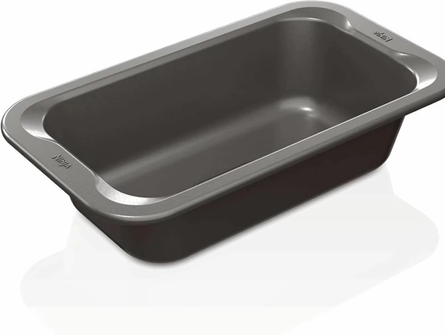 Ninja Foodi NeverStick Premium 9x5 Inch Loaf Pan - Nonstick, Oven & Dishwasher Safe, 500°F Heat Resistant, Grey (Pack of 1)