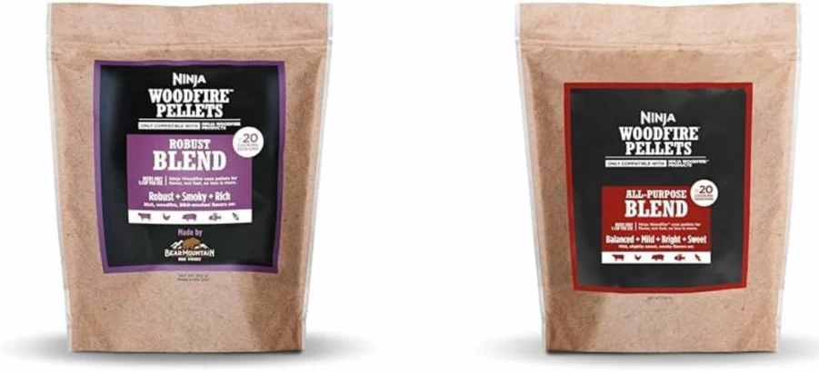 Ninja Woodfire Pellets 2-Lb Bag - All Purpose Blend for Ninja Grills & Ovens, 100% Real Wood, Up to 20 Cooking Sessions, Xskop2Rl Compatible