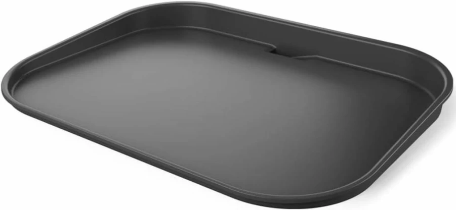 Ninja Woodfire Outdoor Flat Top Griddle Plate - Ceramic Coated Grill Insert for OG700 Series, Black/Grey, Compatible with Ninja Woodfire Grills