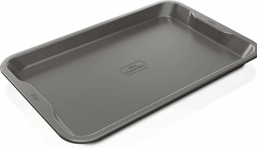 Ninja Foodi NeverStick Premium Baking Sheet - 11" x 17" Nonstick Cookie Pan, Oven & Dishwasher Safe, 500°F Heat Resistant, Durable Grey Carbon Steel