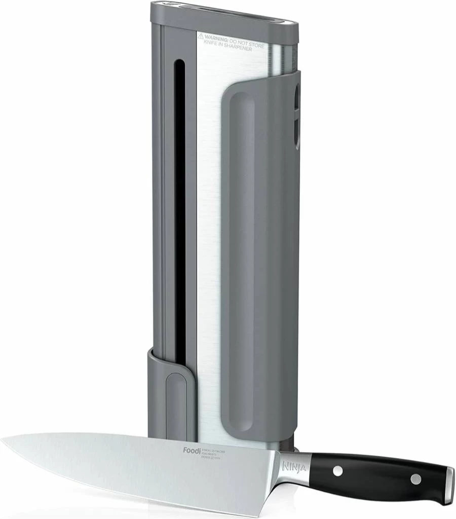Ninja K32002 Foodi Neverdull 2-Piece Knife Set - Premium German Stainless Steel Chef & Santoku Knives, Black