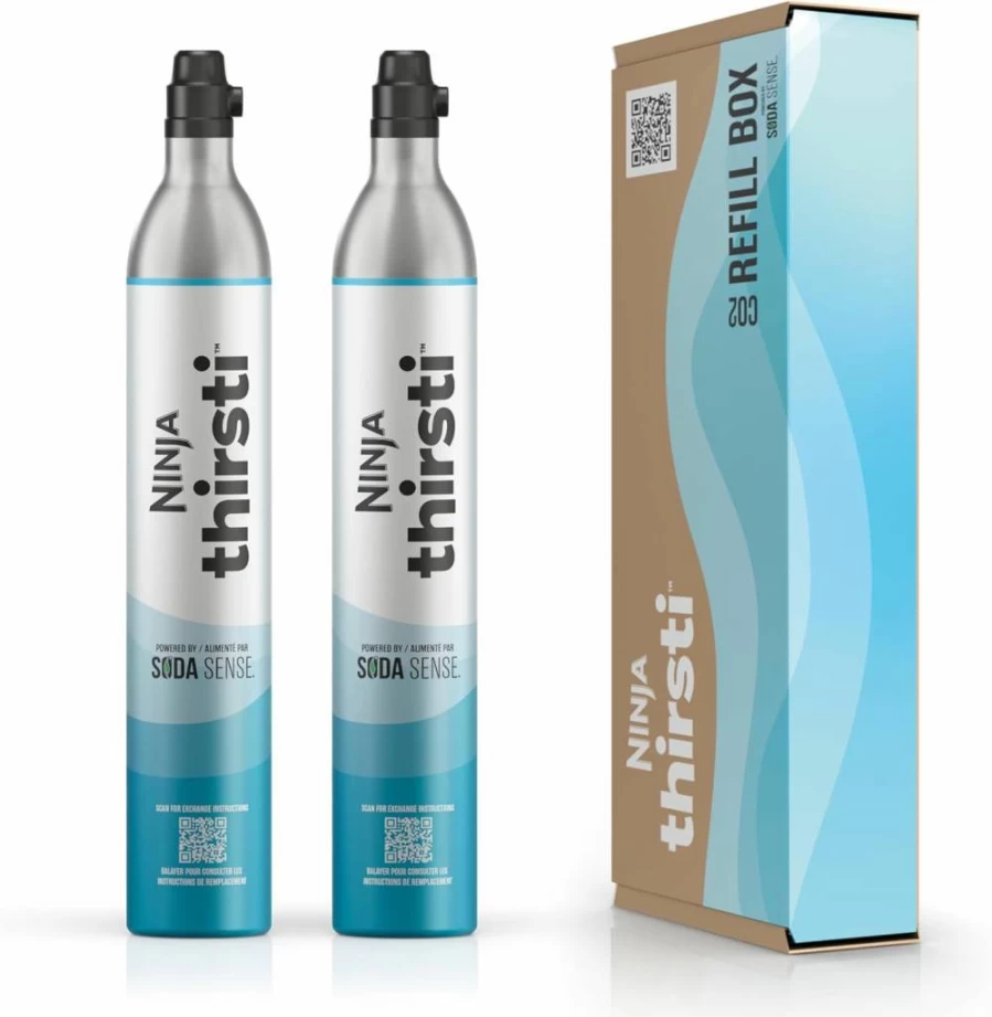 Ninja WCX00CO2 Thirsti 60L CO2 Canister - Portable Carbon Dioxide Tank for Beverage Dispensing