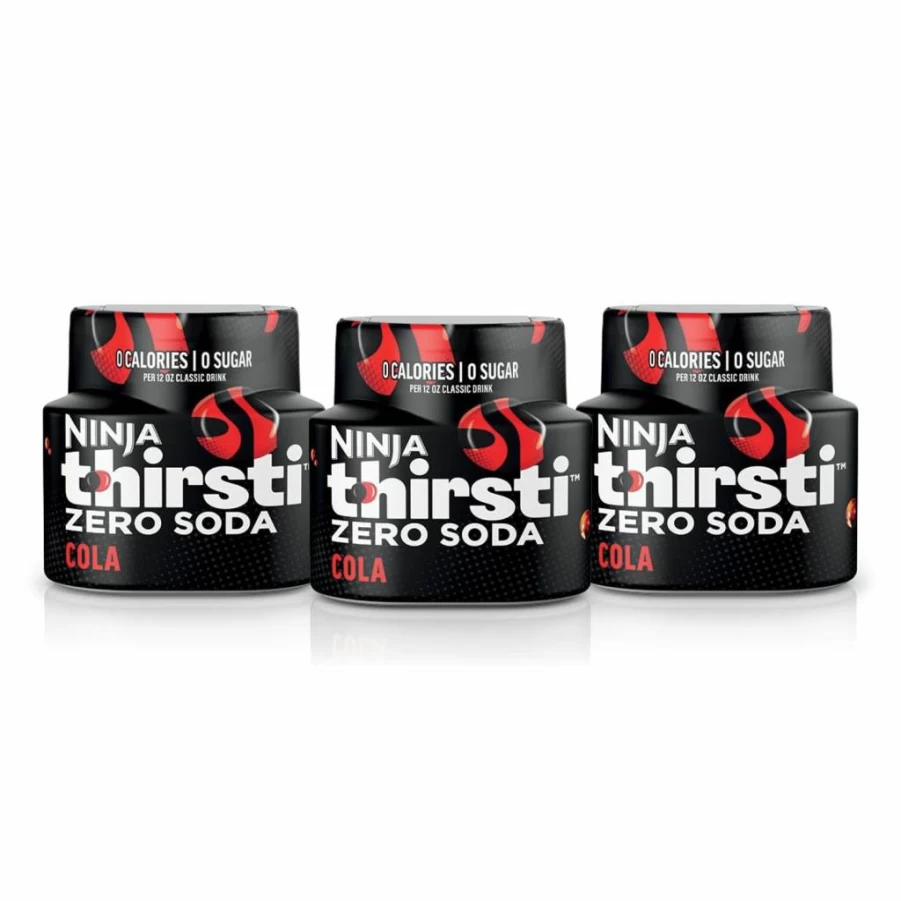 Ninja Thirsti Zero Sugar Orange Soda Water Drops - Classic Soda Flavor, Zero Calories, Makes 17 Drinks (12oz Each), 3 Pack - Sparkling or Still Beverage Enhancer