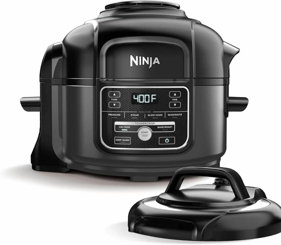 Ninja Foodi 7-in-1 5-Quart Pressure Cooker, Slow Cooker, Air Fryer Combo with Recipe Book & High Gloss Finish